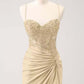 Chic Homecoming Dress Spaghetti Strap Applique Back to School Outfits Party Dress  D7403