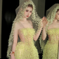 Fashion Yellow Sequined Strapless A-Line Veil Design Tulle Party Dress Homecoming Dress D1712