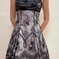 Chic Floral Spaghetti Strap A-line Chiffon Short Party Dresses Homecoming Dresses, D1327