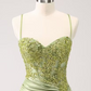 Chic Homecoming Dress Spaghetti Strap Applique Back to School Outfits Party Dress  D7403
