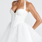Charming Homecoming Dress Halter Bowknot Tulle Back to School Outfits Party Dress  D7333