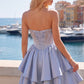 Beautiful Homecoming Dress Sweetheart Rinestone Pleated Back to School Outfits Party Dress D7222