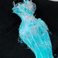 Gorgeous Sparkling Blue Beaded Sequin Mermaid Elegant Chiffon Tulle Evening Dress Prom Dresses D1615