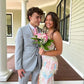 Vintage Colorful Applique Spaghetti Strap Floral Design Elegant Bridesmaid Dress Evening Dress Prom Dress D1594