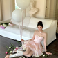 Cute Pink Sweetheart Princess Style Tiered A-Line Design Spaghetti Strap Short 18th Birthday Party Dress Homecoming Dress D1722
