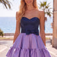 Unique Homecoming Dress Sweetheart Bowknot Back to School Outfits Party Dress D7811