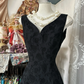 Vintage Black V-neck Exquisite Embroidery Design Elegant Mermaid Long Evening Dress Prom Dresses D1678