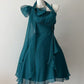A Line Green Short Homecoming Dress Chiffon Party Dress D7968