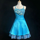 Charming Homecoming Dress Spaghetti Straps Rinestone Flowers Prom Dress Back to School Outfits Party Dress  D6116