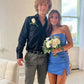 Charming Homecoming Dress Strapless Hugging Slit Back to School Outfits Party Dress D7516