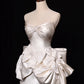 Charming Homecoming Dress Sweetheart Bowknot Flower Sequins Bead Back to School Outfits Party Dress Birthday Dress  D7506