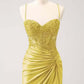 Chic Homecoming Dress Spaghetti Strap Applique Back to School Outfits Party Dress  D7403