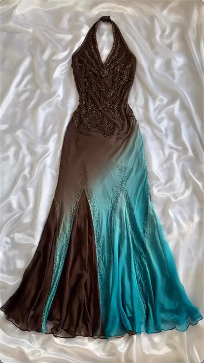 Retro Green Sweetheart Short-sleeved Lace-up Design A-line Satin Party Dress Homecoming Dress D1559