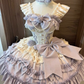 Cute Bow Decoration A-Line Tiered Design Party Dress Homecoming Dress D1732