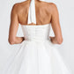 Charming Homecoming Dress Halter Bowknot Tulle Back to School Outfits Party Dress  D7333