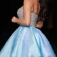 Unique Homecoming Dress V Neck Tulle Rinestone Back to School Outfits Party Dress D7830