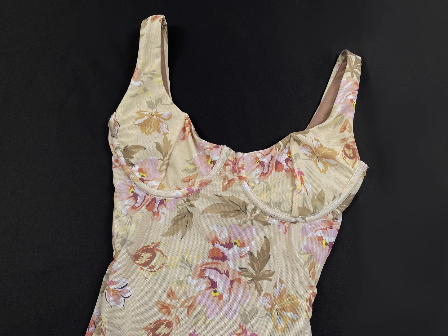 Simple Fashion Mermaid Floral Design A-line Women Party Dress, D1411