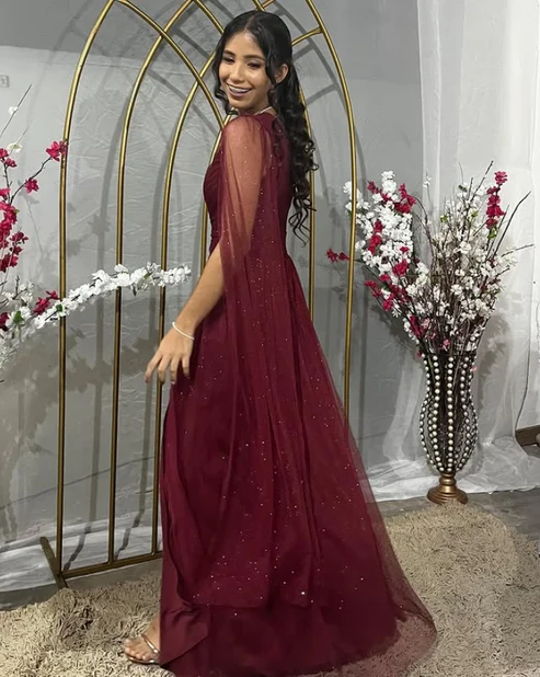 Black One Shoulder A-Line Tulle Long Formal Prom Dress MD7335