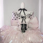 Unique Homecoming Dress Off the Shoulder Tulle Hi-Lo Cascade Bowknot Back to School Outfits Party Dress  D7720