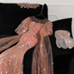 Gorgeous Shiny Orange Beaded Sequined Design Mermaid Prom Dress Evening Dress D1691