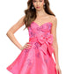 Unique Homecoming Dress Sweetheart Beading Bowknot Back to School Outfits Party Dress  D7741