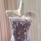 New Homecoming Dress Spaghetti Strap Butterfly Back to School Outfits Party Dress D7608