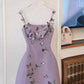 New Homecoming Dress Spaghetti Strap Butterfly Back to School Outfits Party Dress D7608