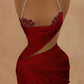 New Homecoming Dress Halter Lace Pleated Bead Back to School Outfits Party Dress D7586