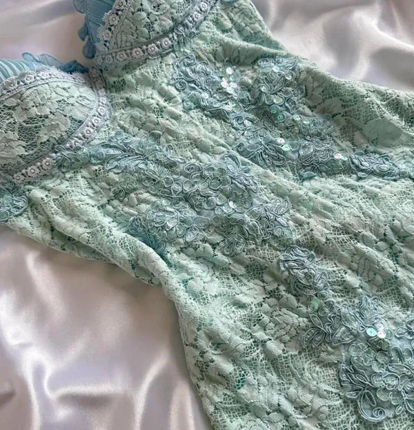 Charming Homecoming Dress Spaghetti Strap Lace Appliques Back to School Outfits Party Dress Birthday Dress  D7509