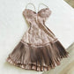 Charming Homecoming Dress Spaghetti Strap Lace Appliques Back to School Outfits Party Dress Birthday Dress  D7509