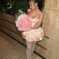 Stunning Homecoming Dress Sweetheart Cascade Lace Back to School Outfits Party Dress D6845