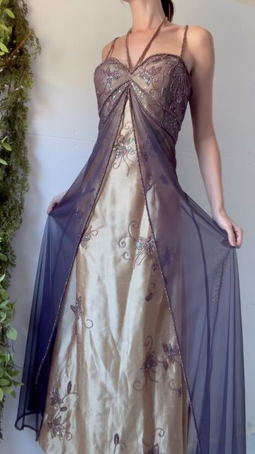 Elegant Straps Halter A-Line Beading Vintage Long Formal Party Dresses, D1031