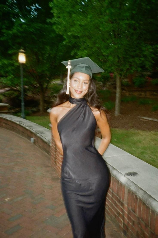 Black Halter Neck Backless Sheath Satin Long Party Dresses Graduation Dress, D1038