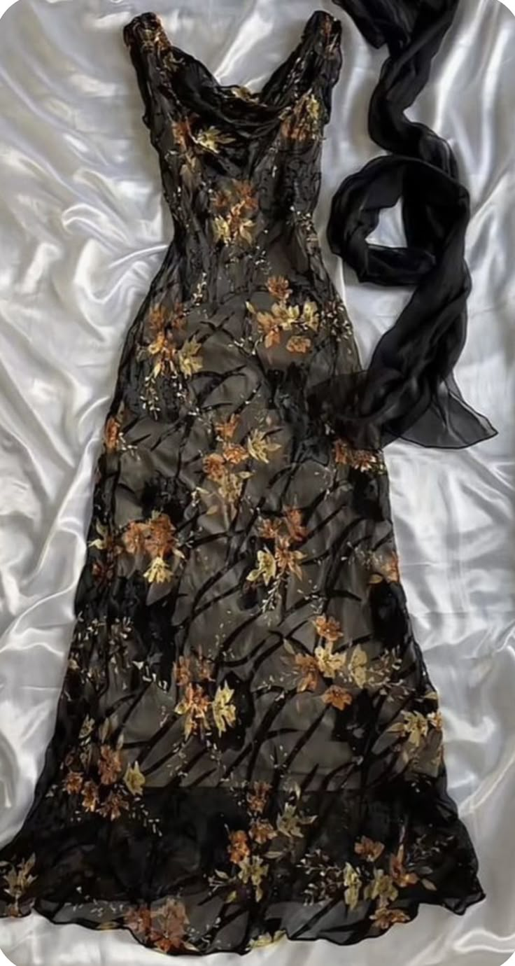 Black Sleeveless Sheath Chiffon Vintage Long Evening Party Dresses, D1047