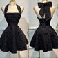 Pretty Red Halter Neck A-Line Short Party Dresses Homecoming Dresses, D1110