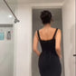 Elegant Black Straps Mermaid Beaded Long Party Dresses Evening Gown, D1186