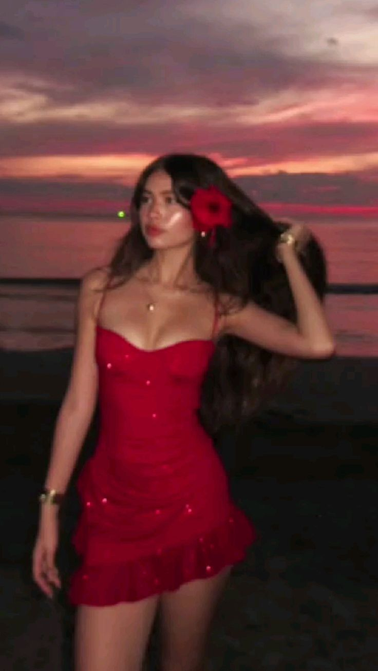 Sexy Red Spaghetti Straps Sheath Short Party Dresses Homecoming Dresses, D1285