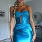 Pretty Homecoming Dress Sweetheart Pleated Hugging Back to School Outfits Party Dress D6981