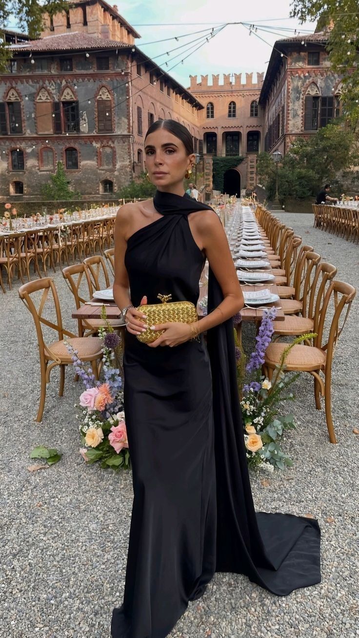 Black Halter Sheath Satin Long Formal Party Dress Elegant Evening Dress, D363