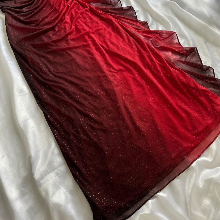 Burgundy Gradient Halter Sheath Chiffon Long Party Dress Vintage Evening Dress, D370
