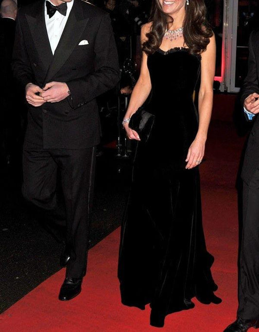 Black Sweetheart Velvet Mermaid Long Party Dress Formal Evening Gown, D389