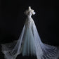 Stunning Off Shoulder Tulle Beading Mermaid Long Prom dress Wedding Dress, D602