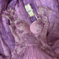 Elegant Ombre Sweetheart A-Line Appliques Long Party Dress Evening Gown, D626