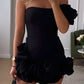 Beauty Homecoming Dress One Shoulder Cascade Back to School Outfits Party Dress D7109