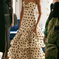Retro Polka Dots Sweetheart Layers Langes Ballkleid Schickes Abendkleid, D657