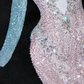 Vintage Shiny Pink Sequined Sweetheart Design Mermaid Prom Dress Evening Dress D1687