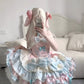 Unique Homecoming Dress Halter Cascade Bowknot Back to School Outfits Party Dress  D7721