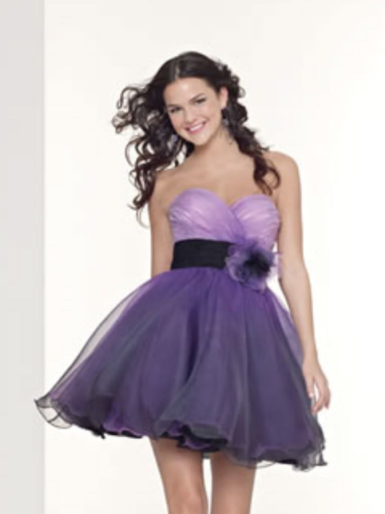 Beautiful Homecoming Dress Sweetheart Flower Pleated Tulle Back to School Outfits Party Dress D7224
