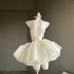 Unique Homecoming Dress Sweetheart Tulle Bowknot Back to School Outfits Party Dress Wedding Dress D7749