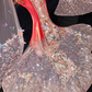 Gorgeous Shiny Beaded Exquisite Embroidery 3D Butterflies Mermaid Floor-length Evening Dress Prom Dresses D1663